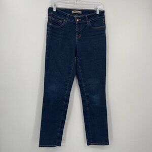 J Brand Jeans Women's 29 Blue Scarlett Seven Eights‎ Skinny In Ink Mid Rise